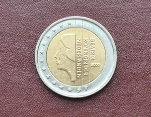 Münze 2 EURO € Niederlande 2000 Kursmünze Umlaufmünze - Bild 1 von 2