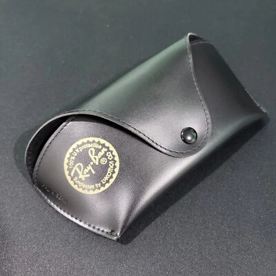 VINTAGE Stock Ray Ban Eye Glasses/Sunglasses Snap Case BLACK - BRAND NEW - SLIM - Image 1 of 3