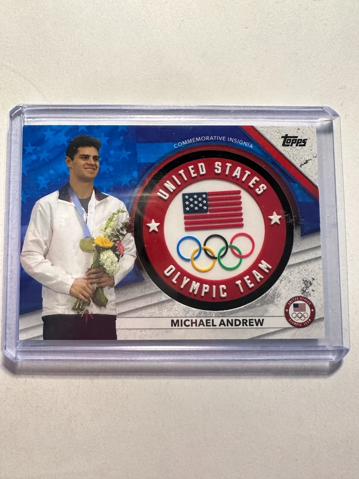 K57,403 - 2021 Topps U.S. USOC Insignia Relics Flag #USAIMA Michael Andrew #/25 - Image 1 of 1