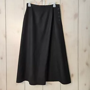 Talbots Gonna Donna Nera A-Line 8P PETITE 26" Vita Lana Witchcore Carriera - Foto 1 di 6