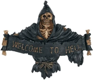 Nemesis Now NEM3944 Welcome To Hell Sign 22cm Black - Picture 1 of 1
