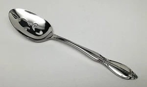 Oneida Community "CHATELAINE" Stainless Pierced Serving Spoon - Betty Crocker - Picture 1 of 2