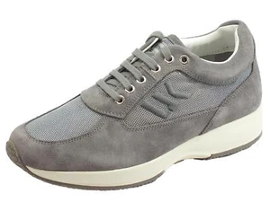 Lumberjack Raul SM01309-009 CD002 Lt Grey scarpe per uomo in nabuk e tessuto gri - Imagen 1 de 3