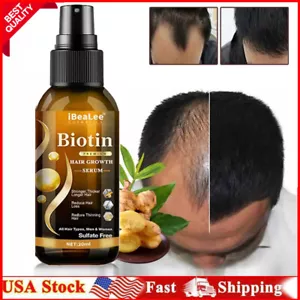 5x Biotin Hair Growth Spray Anti Hair Loss Fast Regrowth Scalp Treatment Serum - Picture 1 of 17