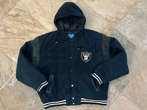 Vintage Oakland Raiders Pro Team Parka Football Jacket, Size XL - Picture 1 of 9