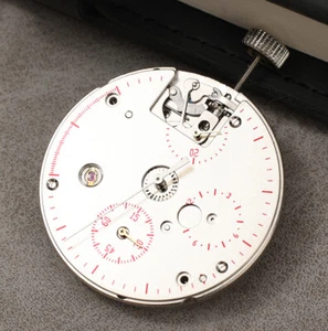 Parte Orologio GABBIANO 1901 Movimento Carica Manuale 6 Lancette 3/6/9 Sub Lancette - Foto 1 di 3
