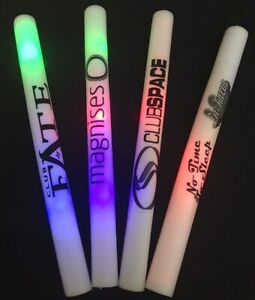 Light Up Foam Sticks LED Wands Batons custom logo Flashing Glow Sticks 400sticks