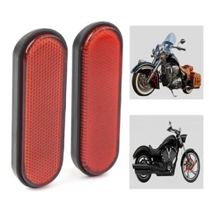 2x Cubierta reflectora de patas de horquilla delantera de motor rojo para Victory Judge Hammer-S Hard-Ball - Imagen 1 de 11