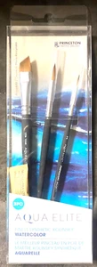Princeton Aqua Elite Artist Brush. Synthetic Kolinsky 3pc NEW! - Picture 1 of 1