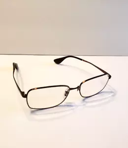 Ray Ban RB 6336M 2758 Rectangle Dark Brown Metal Eyeglasses Frame Only 53-16-140 - Picture 1 of 14