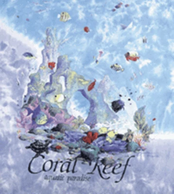 Coral Reef 全新 T 恤 L 成人 液体 蓝色 复古 白色 标志 标签 双面 — 第 1/4 张图片