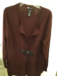 Carole Little Woman’s  Merino Wool  Blend Cardigan Sz 1X - Picture 1 of 8