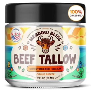 Beef Tallow for Skin - Moisturizer Cream - 100% Grass Fed - Whipped Beef Tall... - Picture 1 of 12