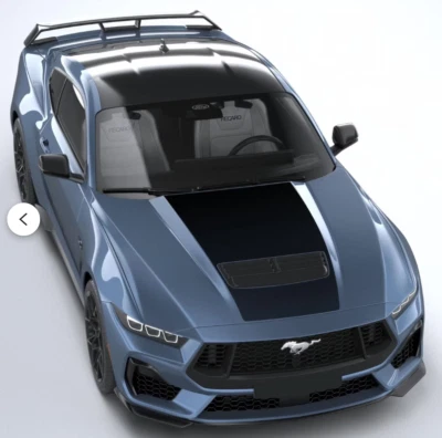 Ford Mustang Bonnet Stripes Graphics Any Year Any Model Decals - Image 1 of 4