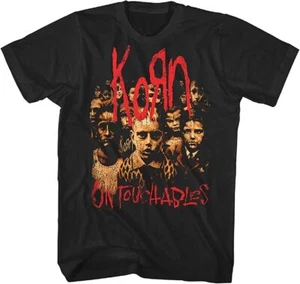 Camiseta negra con portada de álbum intocables de Korn para hombre - Imagen 1 de 2