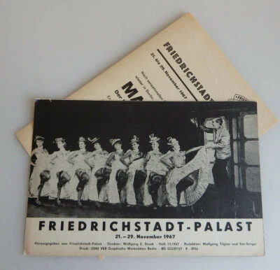 Prospekt und Programm Marvelli Friedrichstadt-Palast 1967 (75905) - Bild 1 von 4