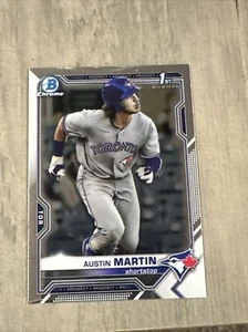 2021 Bowman Austin Martin 1st Bowman BCP-87 Toronto Blue Jays Prospects - Picture 1 of 2