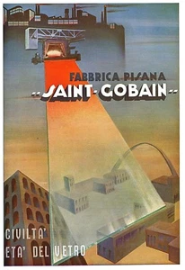 WERBUNG 1941 SAINT GOBAIN PISA GLAS INDUSTRIE ARCHITEKTUR MÖBEL KUNST - Bild 1 von 1