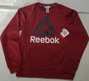 Reebok Classic Crewneck Fleece Sweatshirt NWT Youth Size XXL 18 Biking Red - Picture 1 of 15