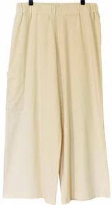 PLANET By Lauren G Pima Cotton Crop Gaucho Pants in Butter SZ (2) $149 - Picture 1 of 6