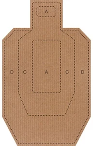 Action Target IPSC/USPSA Cartón Torso Target, Paquete de 100, IPSC-CB-100 - Imagen 1 de 1