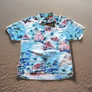 hawaiian silk company shirt, Casual Button Up, Size Medium, Beach, Vacation - Picture 1 of 6