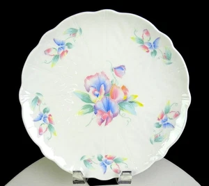 Aynsley England Porcelain Little Sweetheart Floral 10 1/4" Cake Plate 1986-1996 - Picture 1 of 7
