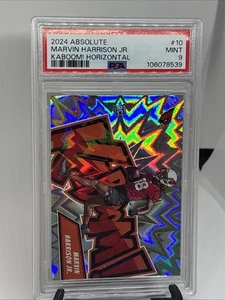 Panini Absolute Marvin Harrison Jr. 2024 Rookie Cardinals Kaboom RC PSA 9 - Imagen 1 de 5