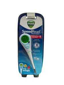 Vicks Geschwindigkeitsanzeige pädiatrisches digitales 8 Sekunden Thermometer professionelle Genauigkeit neu - Bild 1 von 5