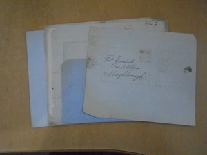 Loughborough - 7 x 1820s to 1850s postal history items. See pics for details. - Picture 1 of 15