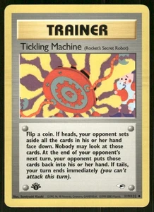 Pokemon Tcg NM Tickling Machine [1st Edition] #119 Pokemon Gym Heroes - Picture 1 of 2
