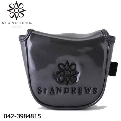 St.Andrews 042-3984815 Putter Cover For Mallet Enamel Head Gunmetal 020 Pt - Image 1 of 4