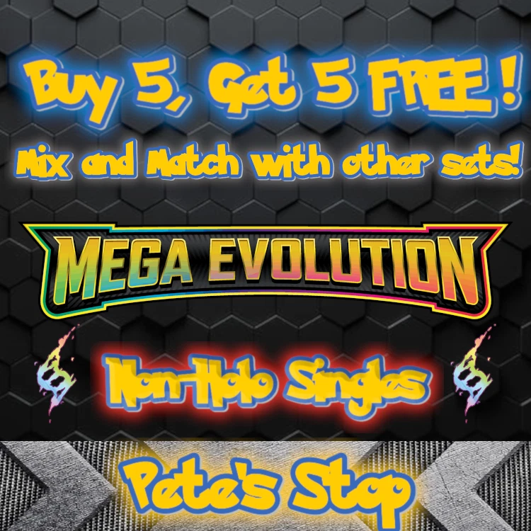 Pokemon Cards - Mega Evolution: Base Set -Non-Holo Singles  - BUY 5 GET 5 FREE! - Image 1 of 1