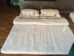 Luxus Set Bettenset  Kamelhaar Doppelbett Decke Bettdecke 2 Kissen 45x75 - Picture 1 of 7