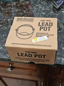 Do-It Molds Cast Iron Lead Pot 20 Lb Molten Lead Capacity NIB - Picture 1 of 3
