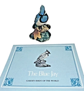 Vintage Retired 1982 Franklin Mint Garden Birds of the World Figure "BLUE JAY" - Bild 1 von 15