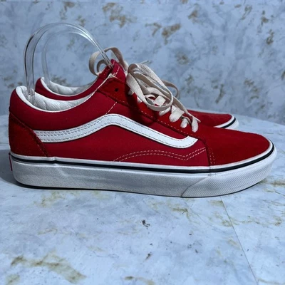 Vans Old Skool OTW Women's Size 9 Shoes Red White Suede Casual Low Top Sneakers - Image 1 of 4