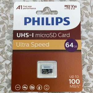 S. Philips UHS-I MicroSD Card Ultra Speed 64GB - BRAND NEW! SHIPS FREE! - Picture 1 of 2