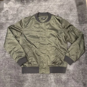A.P.C. Bomber Military Style MA-1 Green Flight Jacket Men's S Streetwear - Picture 1 of 8