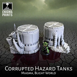 Tanques de peligro corruptos - 28 mm impreso en 3D Plague Wargaming Terrain | Miasma - Imagen 1 de 7