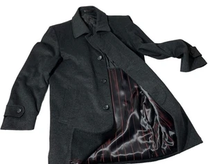 Andre Lanzino soprabito uomo lana cashmere nero taglia 42R cappotto giacca preppy - Foto 1 di 7