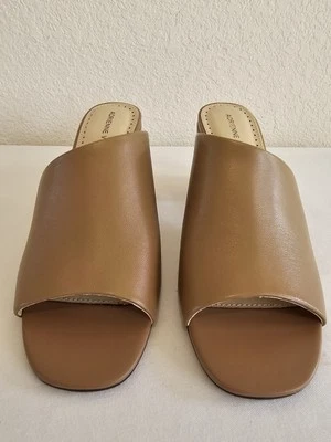 Tacones Adrienne Vittadini Albi para mujer talla 6,5 coñac- LE tacón grueso bloque Foto 1 de 4