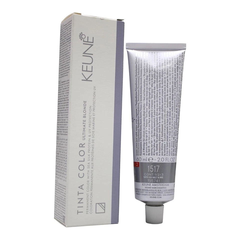 Keune Tinta Color 1517 Permanent Color UB Super ASH Violet Blonde 2 Oz - Image 1 of 1