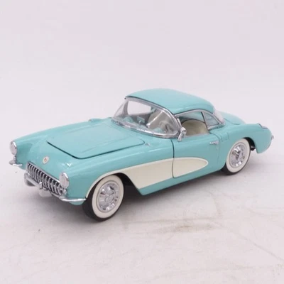 Franklin Mint 1:24 B11RI21 Chevrolet Corvette 1956 türkis in Tüte o. EX8134 - Bild 1 von 2