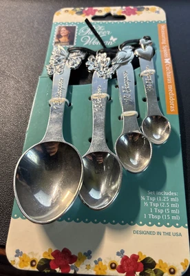 The PIONEER WOMAN Cowboy Rustic Metal Figural Butterfly Flower Measuring Spoons - Image 1 of 2