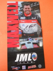 Scott Maxwell - Autographed 6" X 12" Promo Card - JML Team Racing - Picture 1 of 2