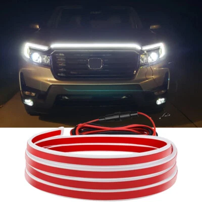 Flexible 70" Start Up Scan Dynamic LED Hood Light DRL Strip For Honda Ridgeline - Image 1 of 4
