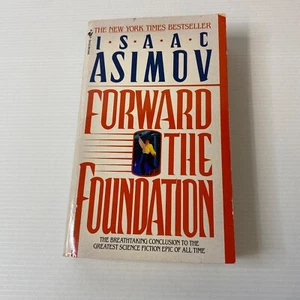 Forward The Foundation, Isaac Asimov, 1994 Vintage Sci-Fi PB - Stephen Youll Art - Picture 1 of 9