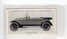 (Jd6003) LAMBERT & BUTLER,MOTOR CARS,A SERIES,SUNBEAM,1922,#14