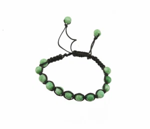 Brazilian Bracelet - Macrame - Stone Green - Adjustable - Mixed - New - 7112 - Picture 1 of 1